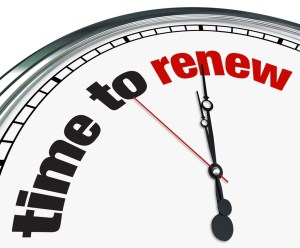 time to renew